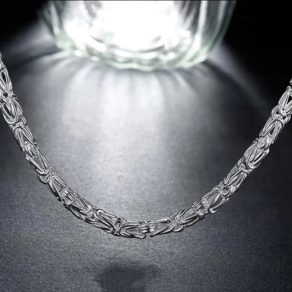 DOTEFFIL 925 Sterling Silver 18 Inch Faucet Chain Necklace - Picture 3 of 11